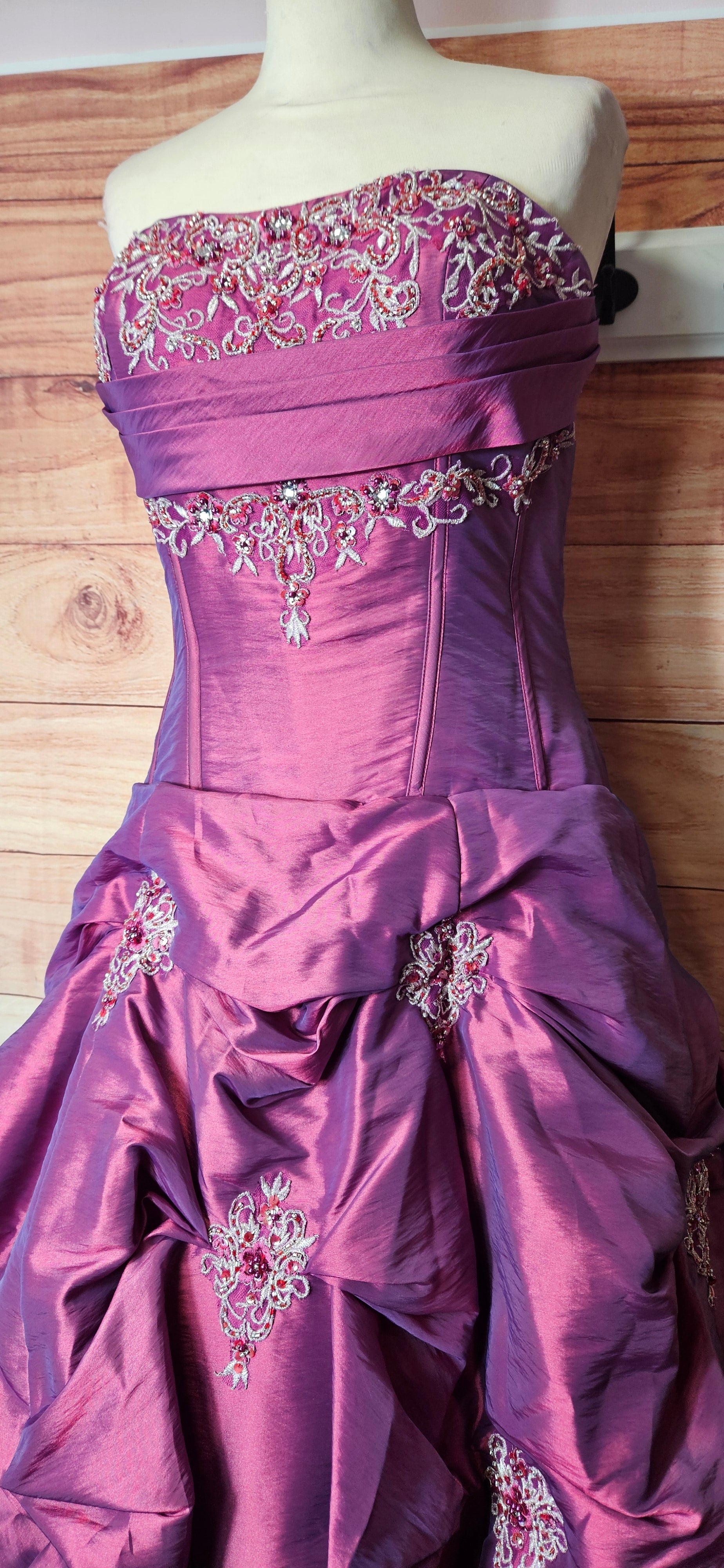 Alexia Designs puffy princess embellished ball prom dress size 12
