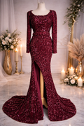 Portia & Scarlett red sparkly sequin fishtail occasion dress size 4 rrp £550