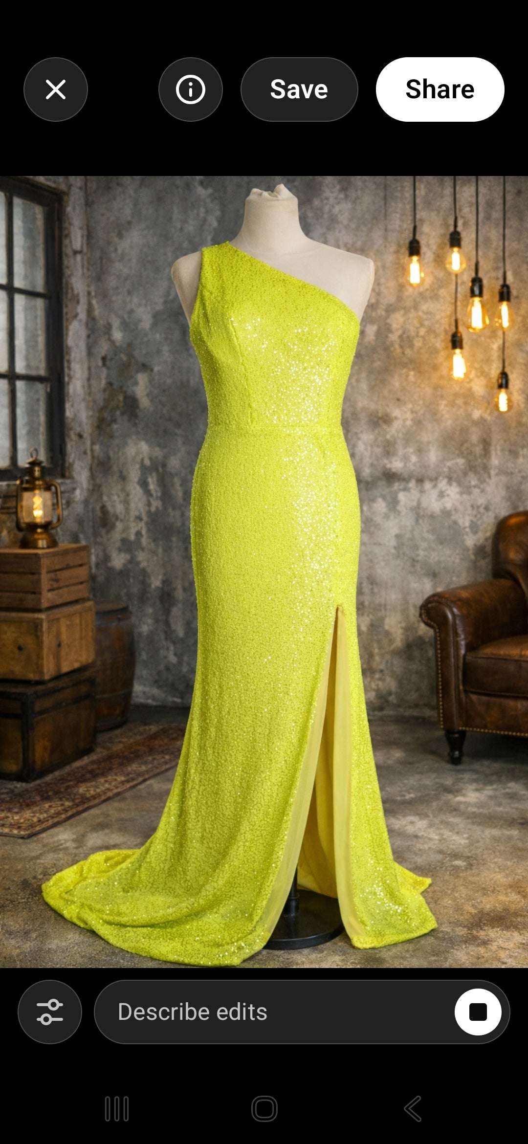 Portia & Scarlett Hot Yellow full sequin embellished evening occassion dress size 6 rrp £400