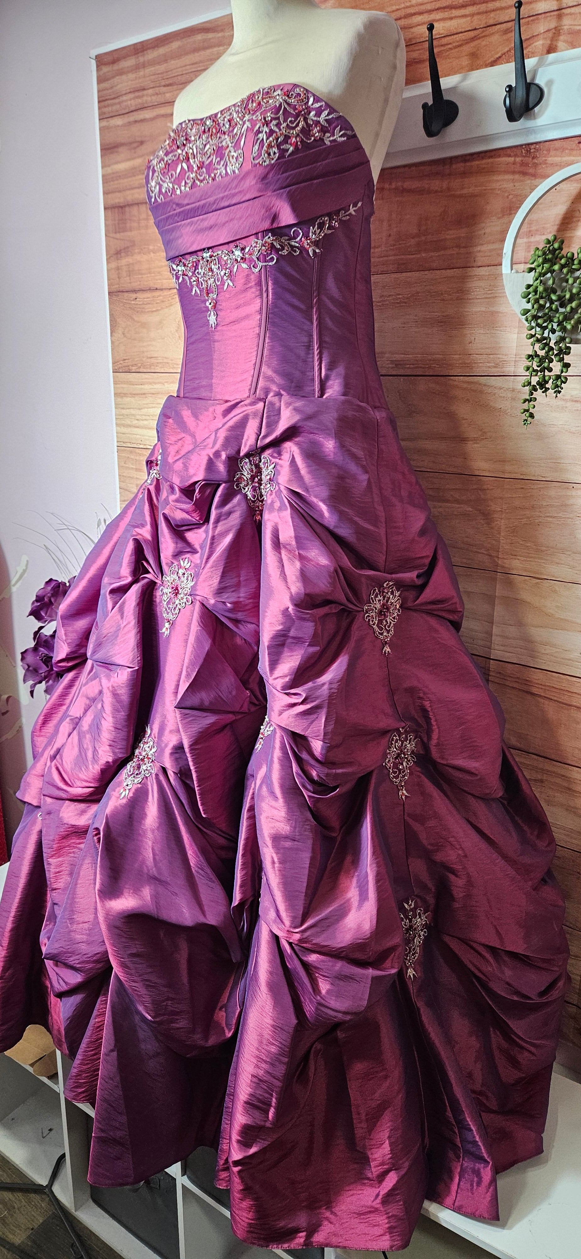 Alexia Designs puffy princess embellished ball prom dress size 12