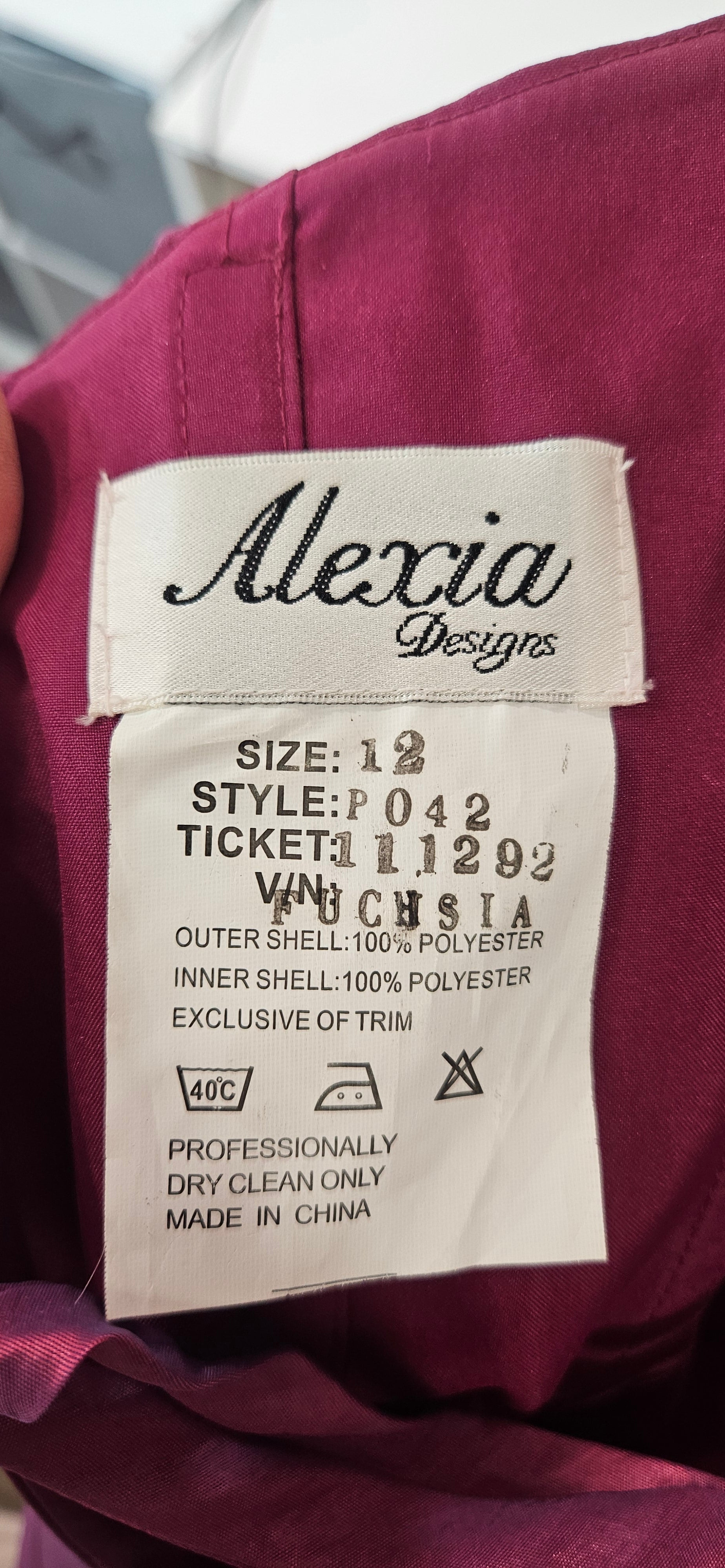 Alexia Designs puffy princess embellished ball prom dress size 12