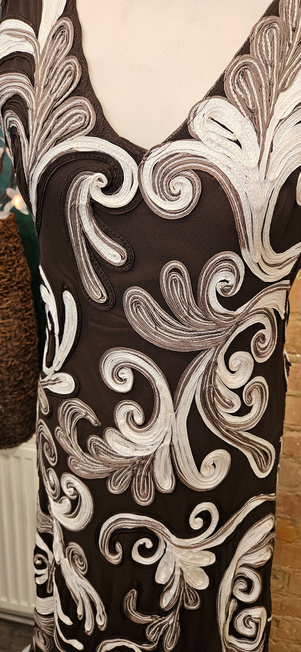 Phase Eight designer chocolate swirls dress size 12