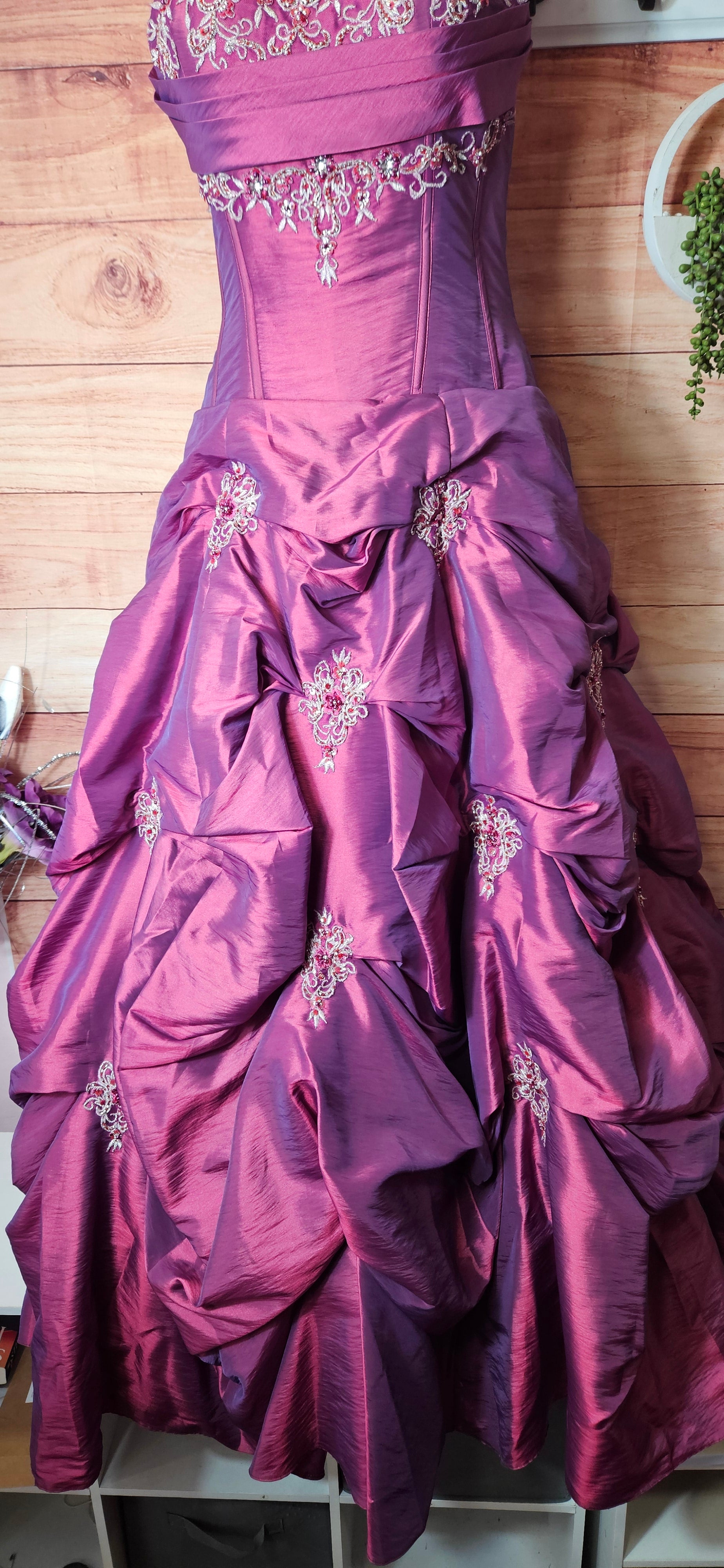 Alexia Designs puffy princess embellished ball prom dress size 12