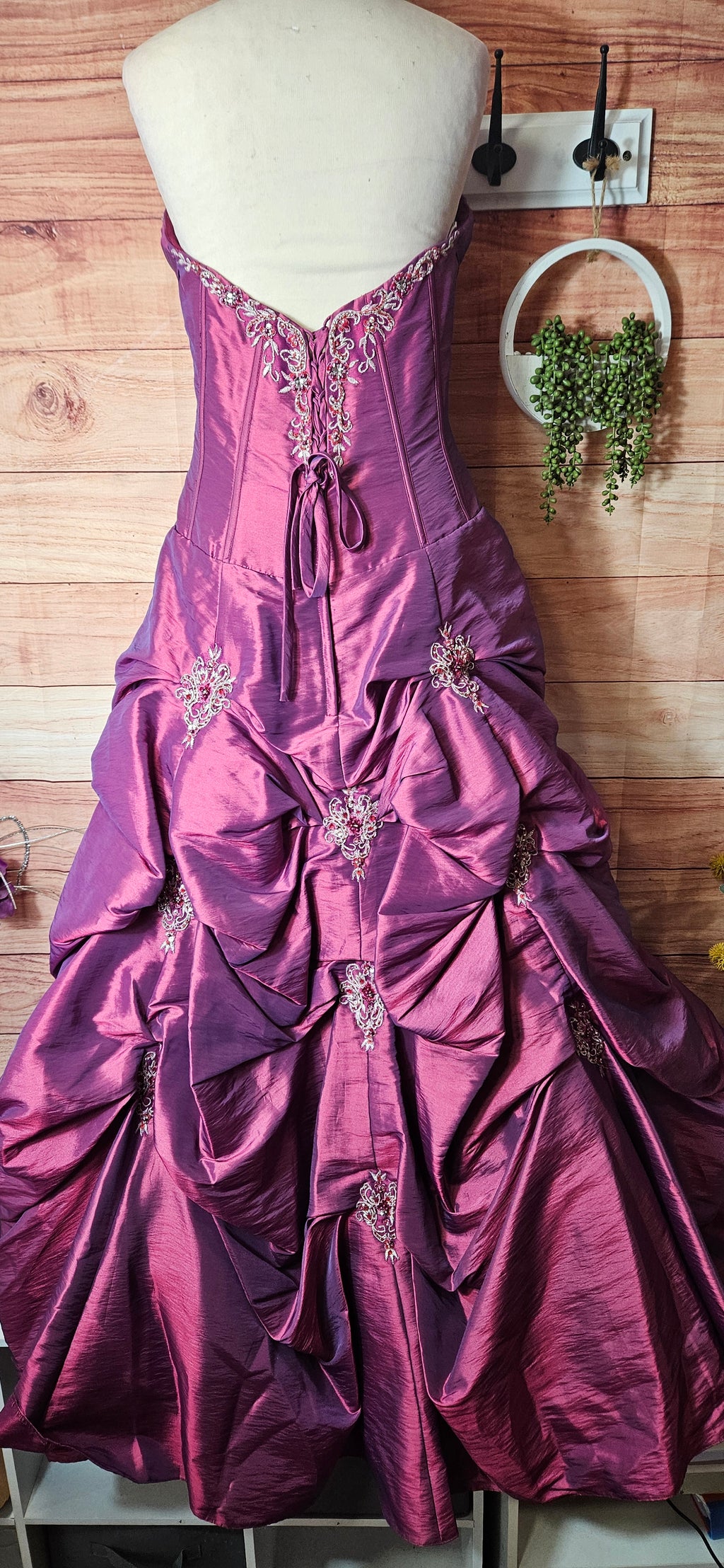 Alexia Designs puffy princess embellished ball prom dress size 12