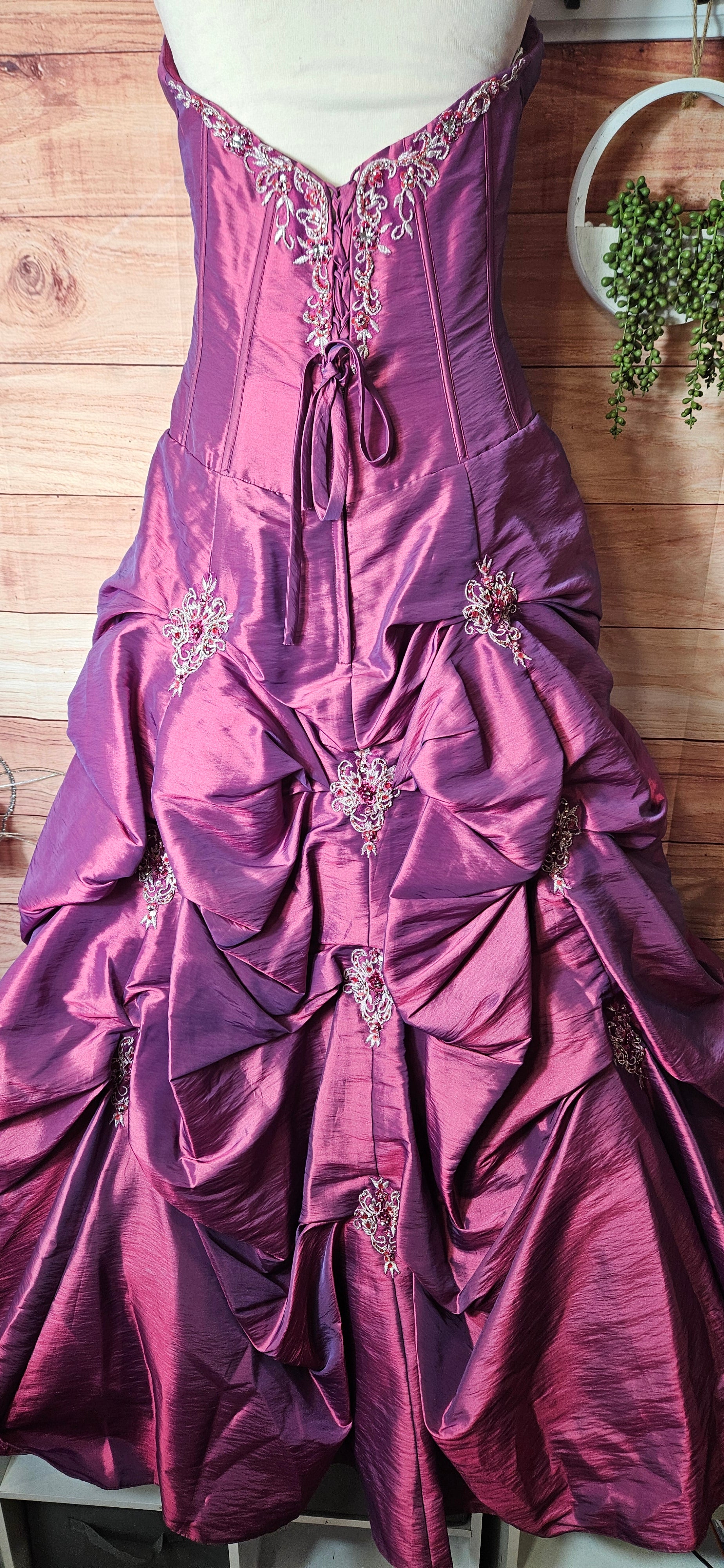 Alexia Designs puffy princess embellished ball prom dress size 12