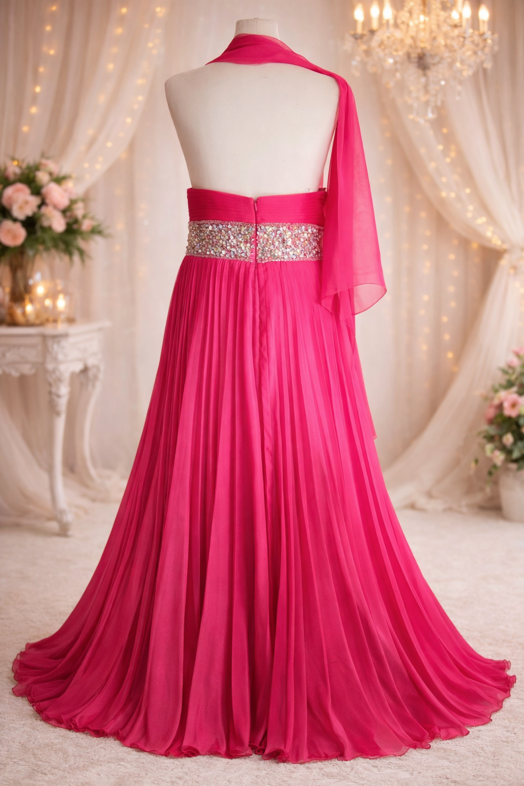 Tony Bowls pink embellished prom occassion dress size 12