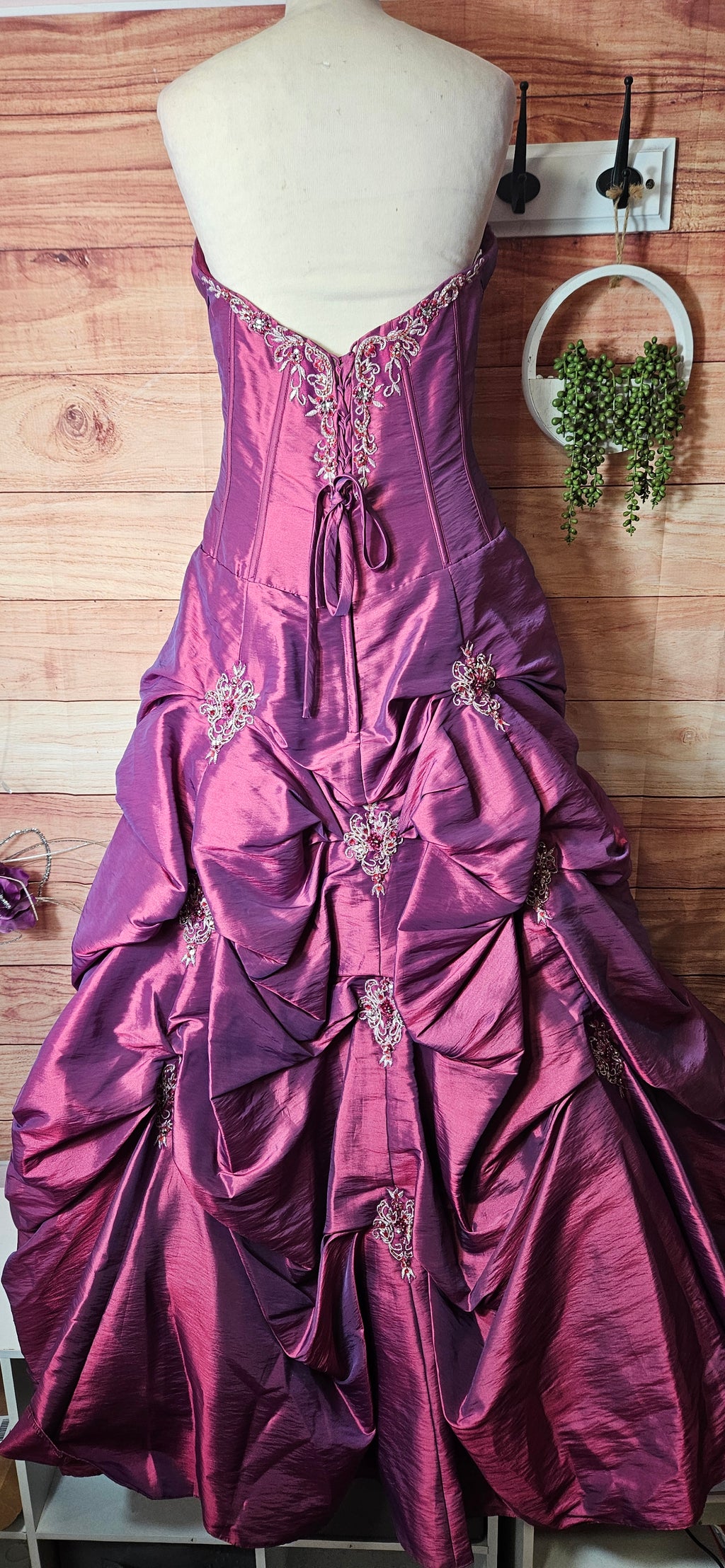 Alexia Designs puffy princess embellished ball prom dress size 12