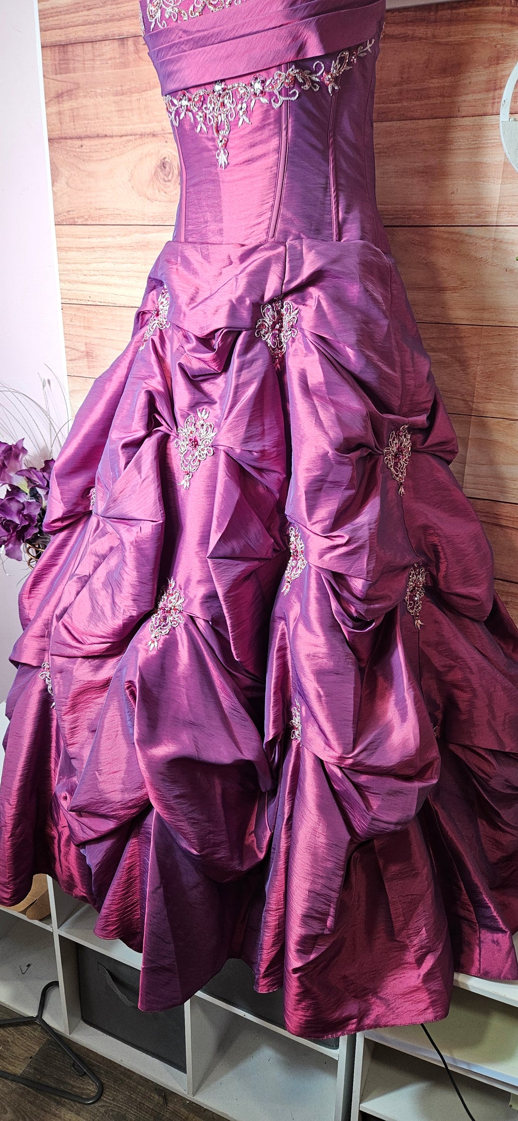 Alexia Designs puffy princess embellished ball prom dress size 12